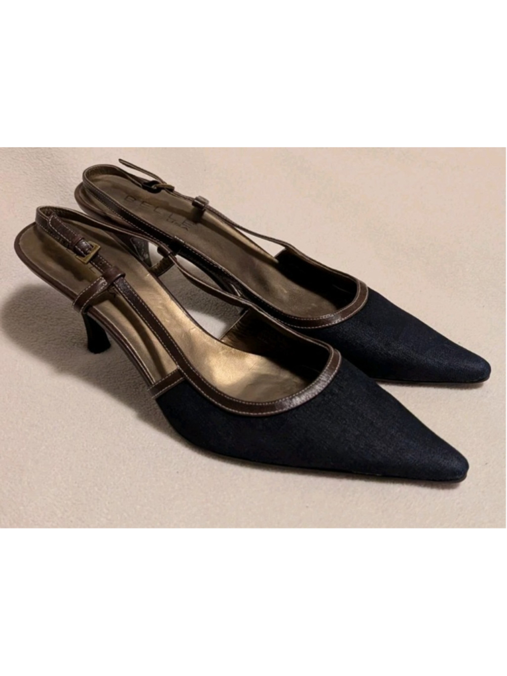 Belle USA Denim Tango Women's Shoes Heels US Size 10.5 EU 41 N08